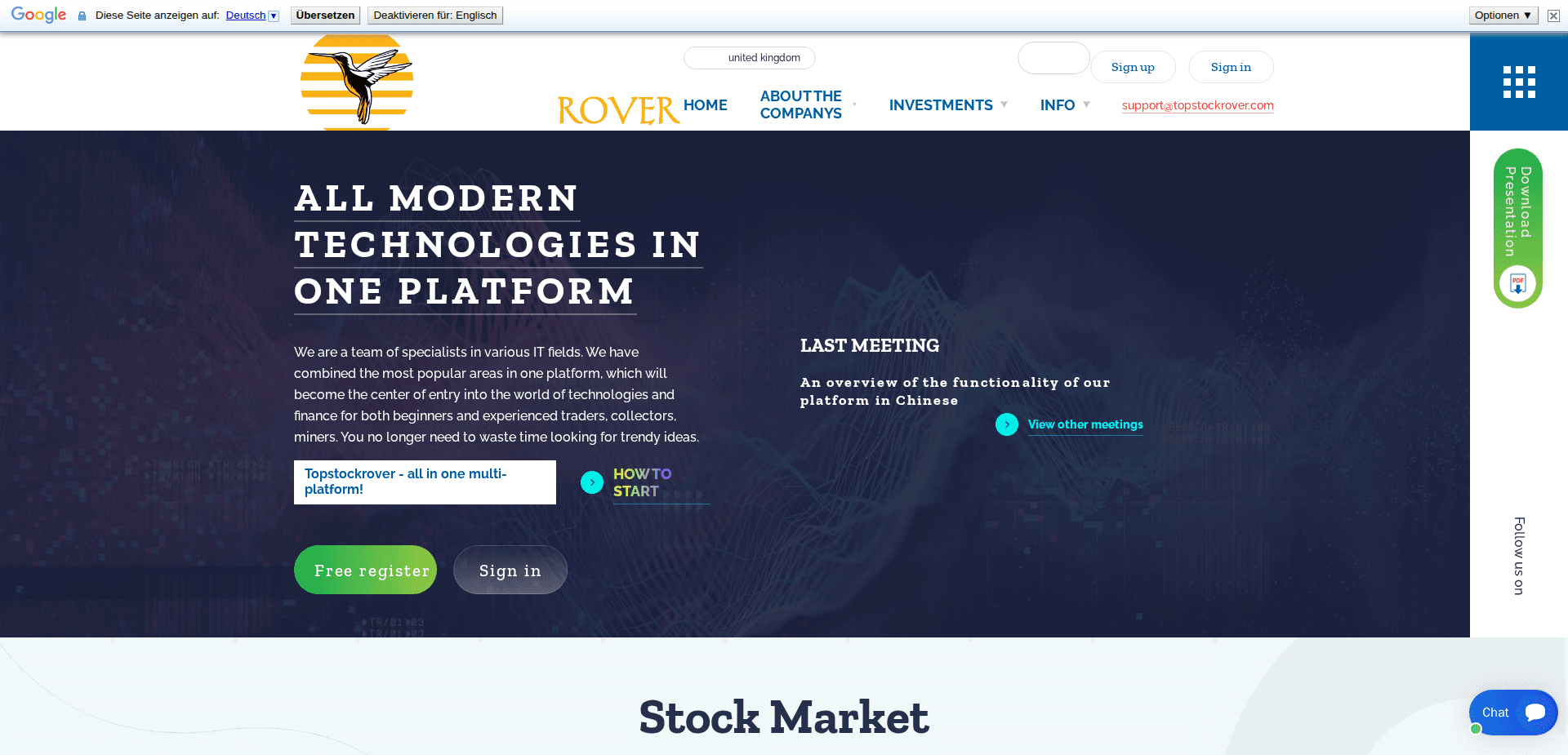 Website screenshot for https://topstockrover.net/ - 1
