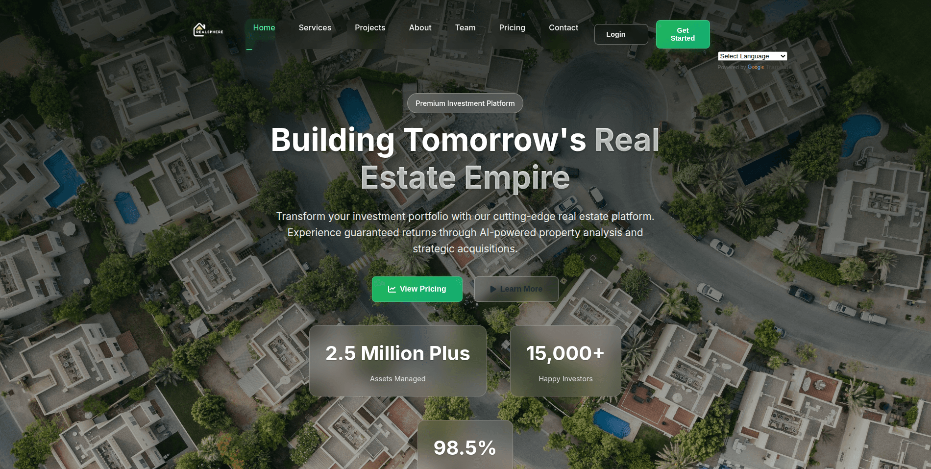 Screenshot 1 - realsphereltd.com