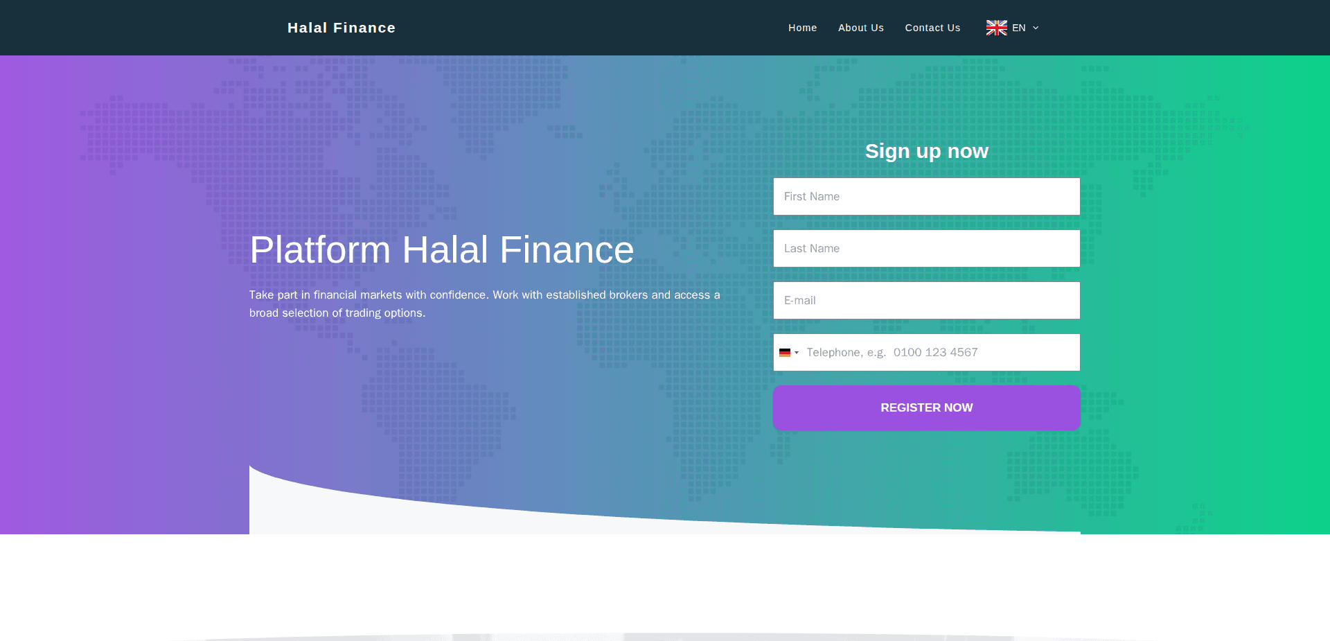 Website screenshot for https://halalfinanceapp.com/ - 1