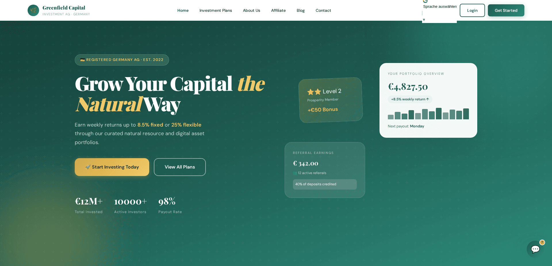 Website screenshot for https://de-greenfield.sbs/ - 1