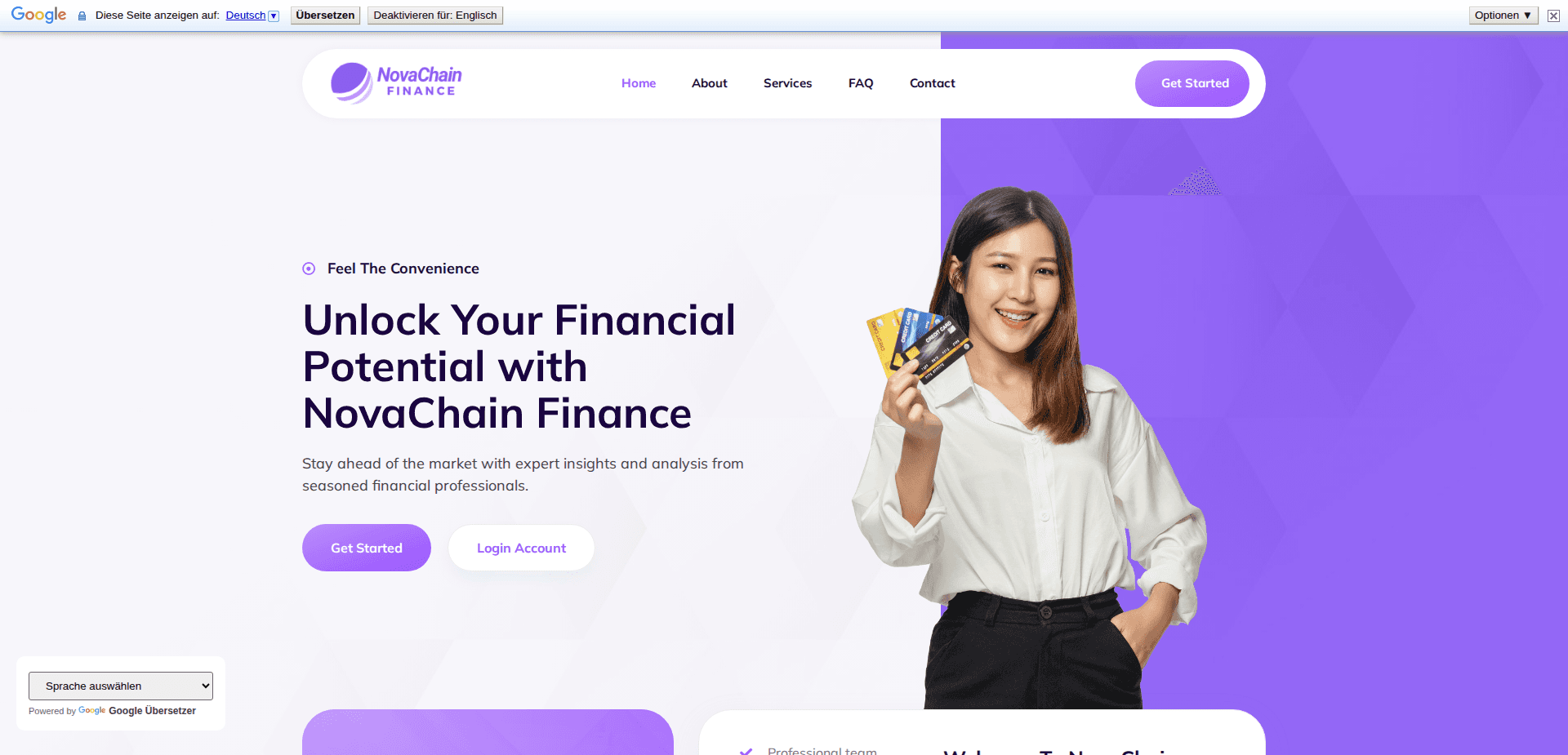 Website screenshot for https://novachainfin.online/ - 1