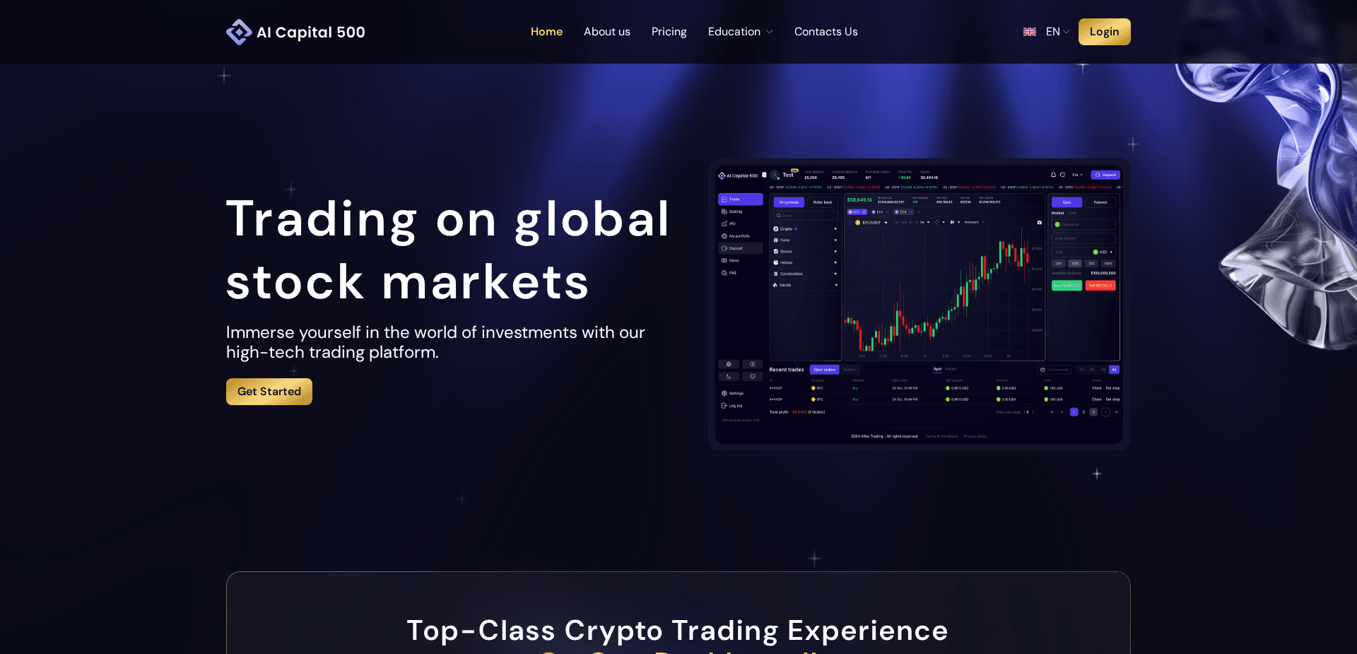Website screenshot for https://aicapital500.com/ - 1
