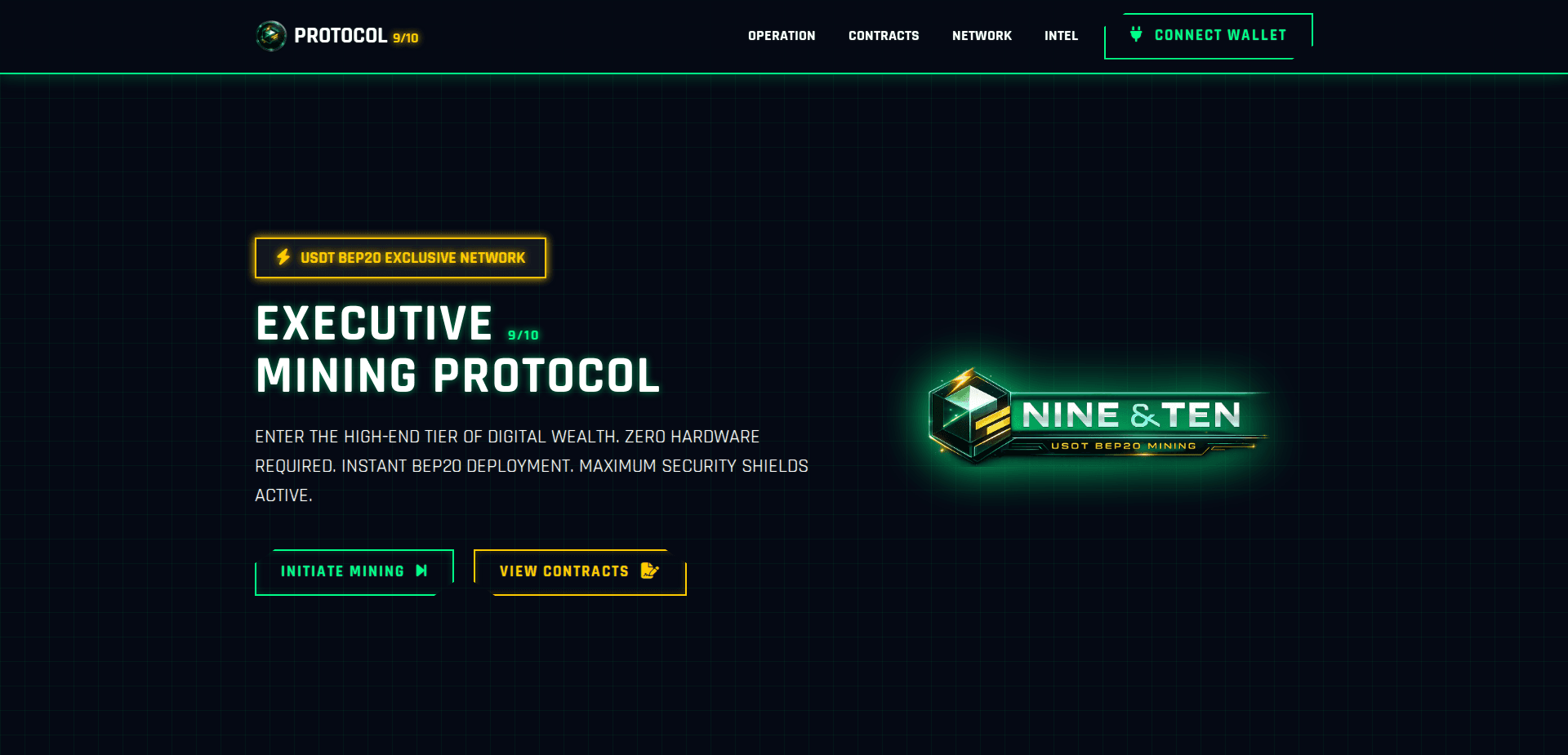 Website screenshot for https://nineandten.xyz/ - 1