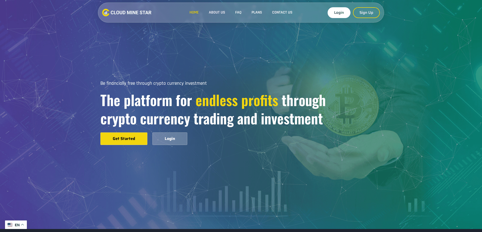 Website screenshot for https://cloudminestar.com/ - 1