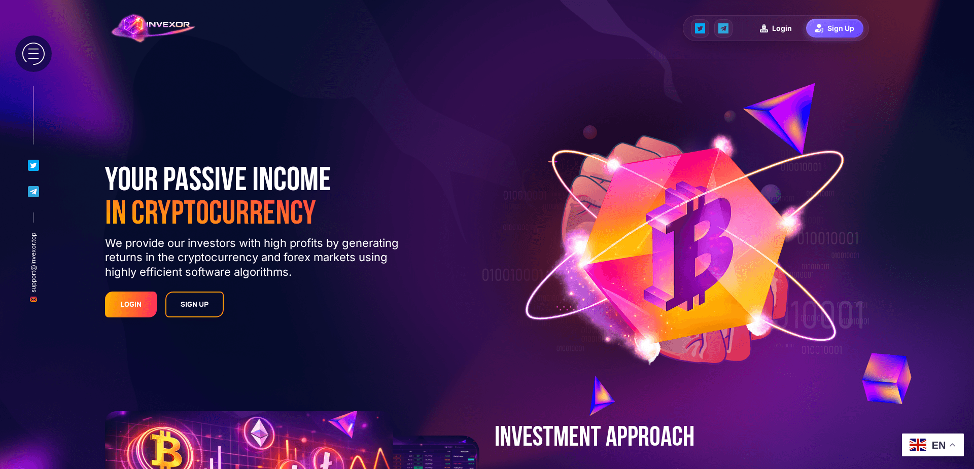 Website screenshot for https://invexor.top/ - 1