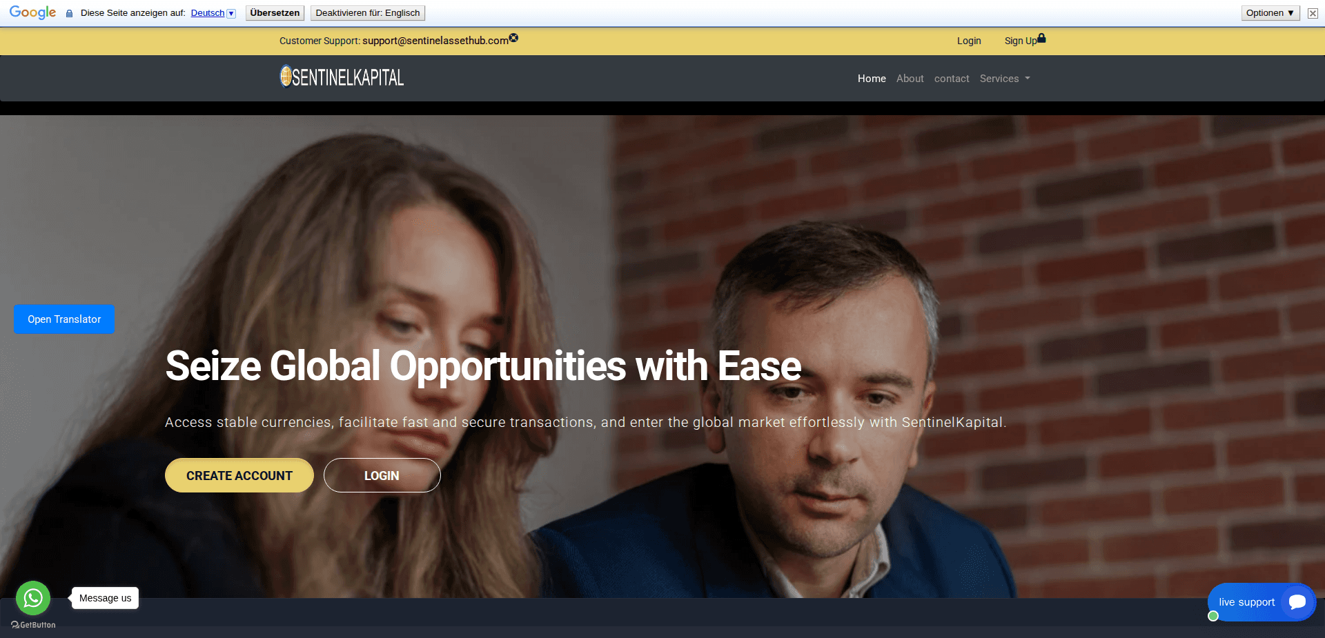 Website screenshot for https://sentinelkapital.com/ - 1