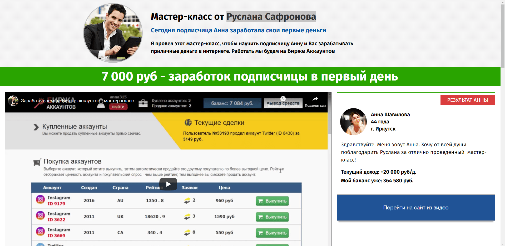 Бизнес-тренер Руслан Сафронов - лохотрон