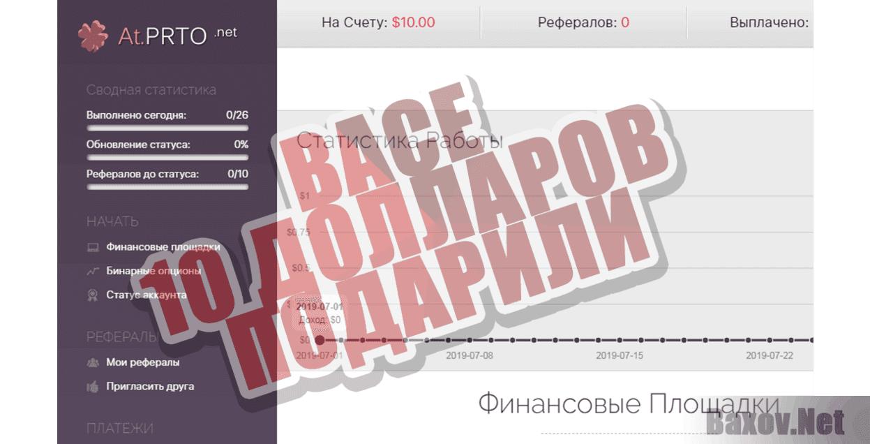 At.PRTO Васе 10 долларов подарили