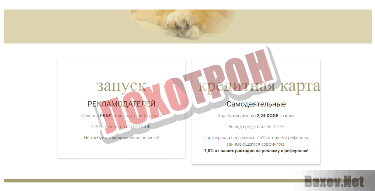 AdsDoge Лохотрон