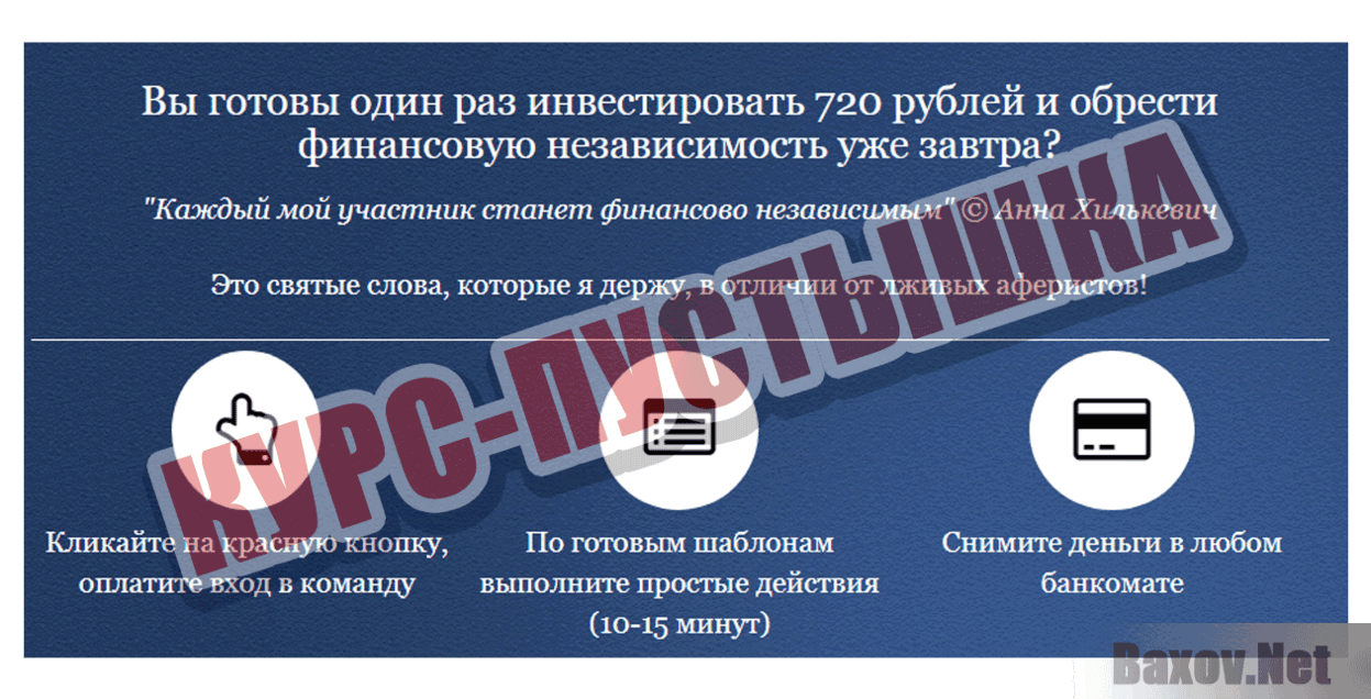 Метод Анны Курс-пустышка