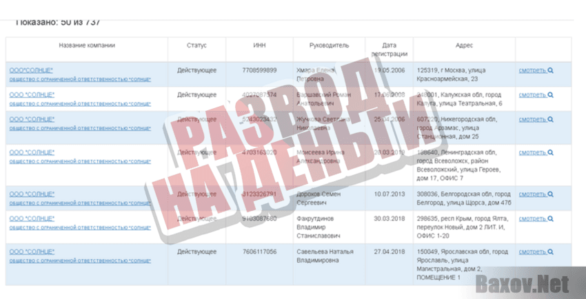 Возьмите заем у ООО "Солнце" - Развод на деньги