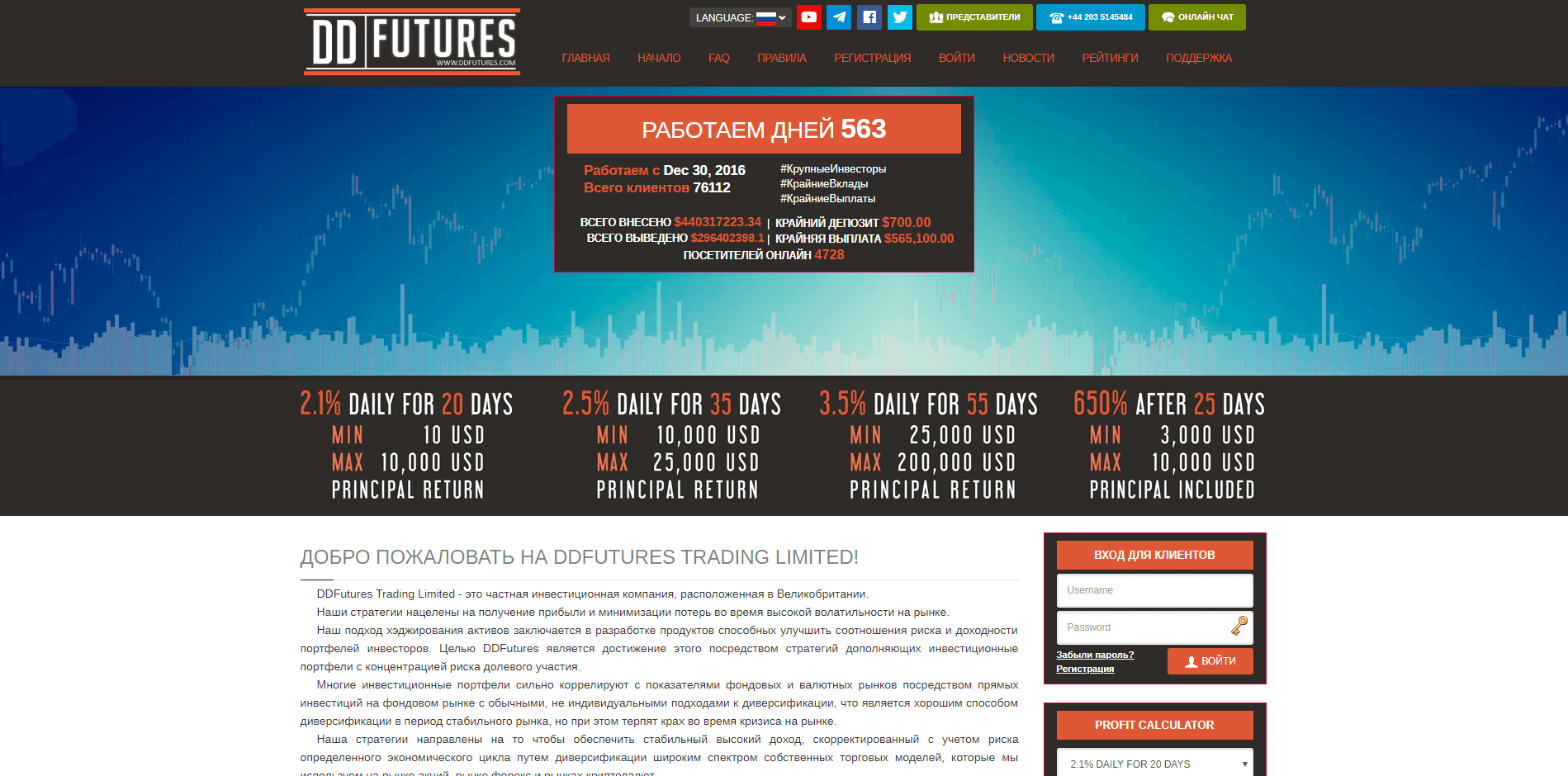 DDFutures - обзор проекта