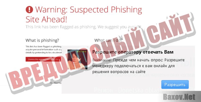 Opros 2020 Вредоносный сайт