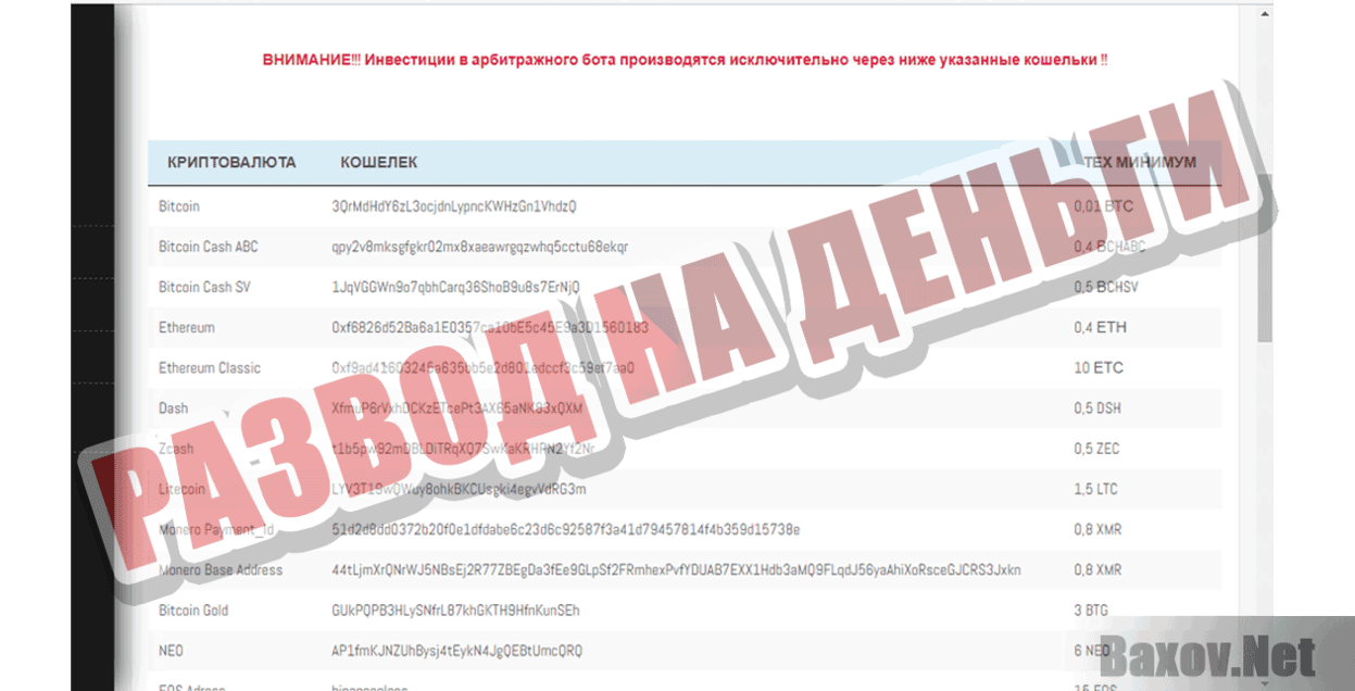 ARBITRAGE SYSTEMS Развод на деньги