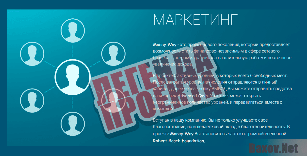 MoneyWay - - Легенда проекта