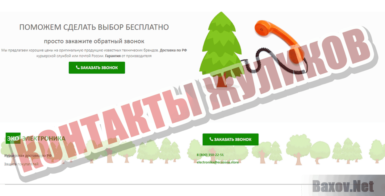 Эко Электроника Контакты жуликов