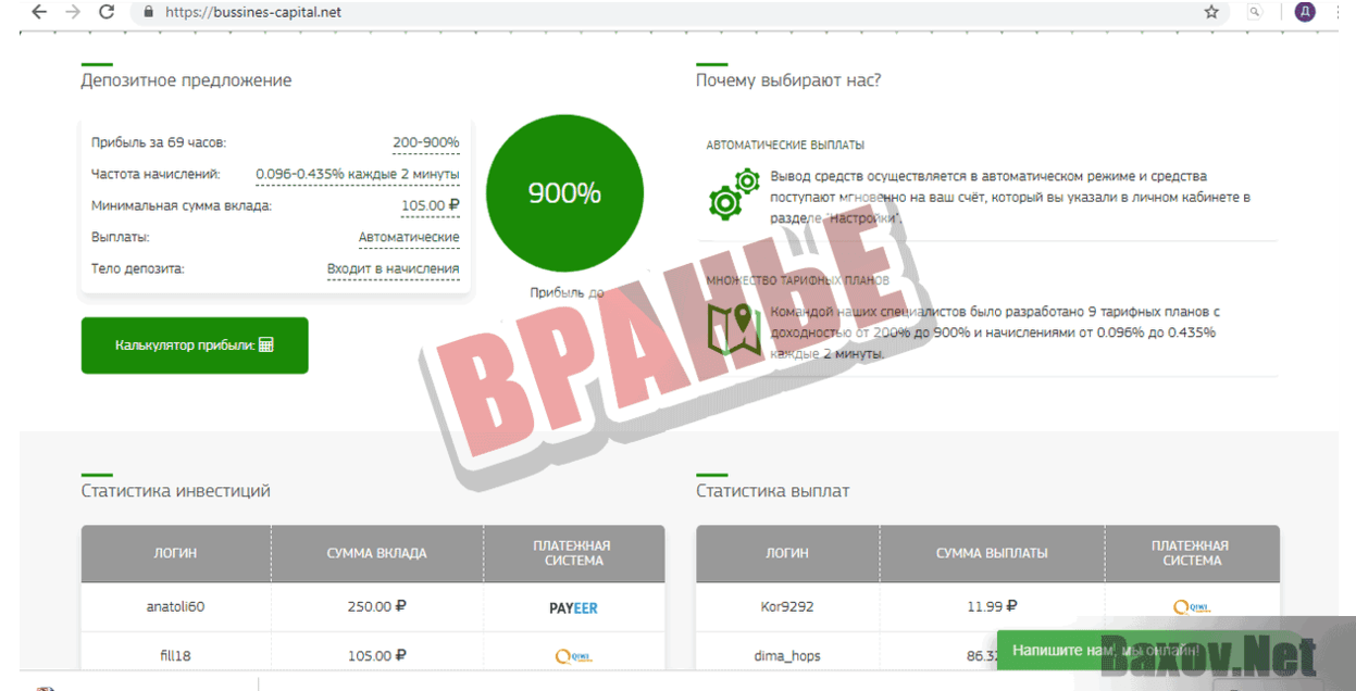 Bussines-Capital Вранье