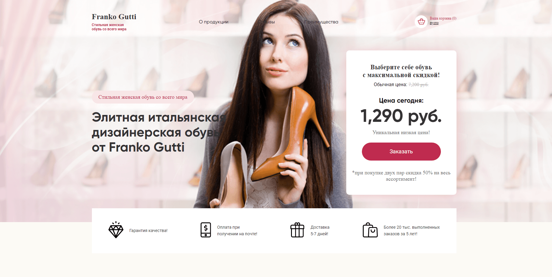 Дизайнерская обувь от Franko Gutti