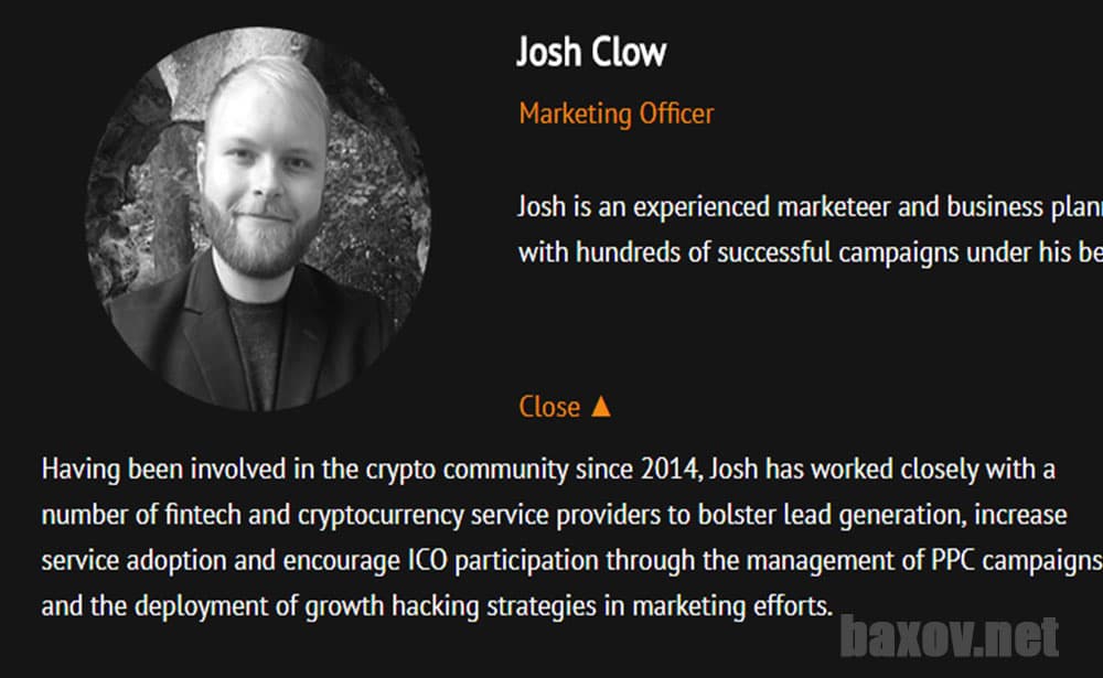 ICO STeX - Джош Клоу (Josh Clow)