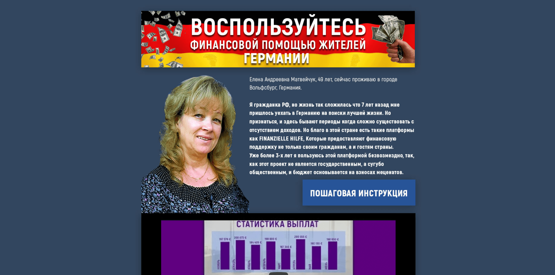 FINANZIELLE HILFE Блог Елены Матвейчук - лохотрон