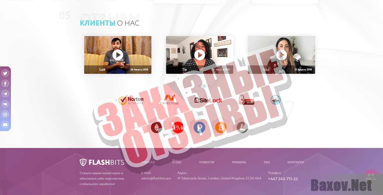 FlashBits - заказные отзывы