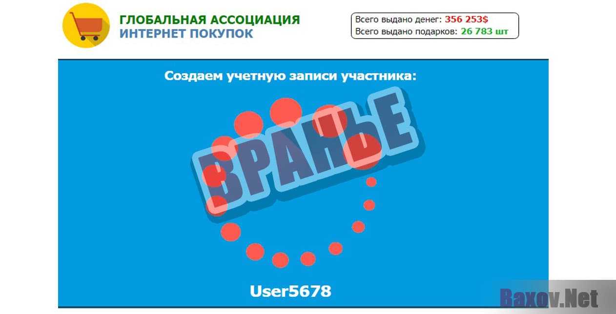 ГЛОБАЛЬНАЯ АССОЦИАЦИЯ ИНТЕРНЕТ ПОКУПОК - Вранье