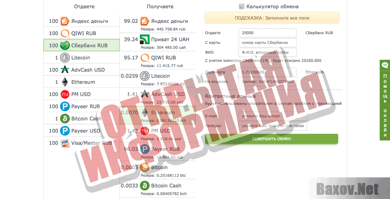 Papa-change.com - Открытая информация