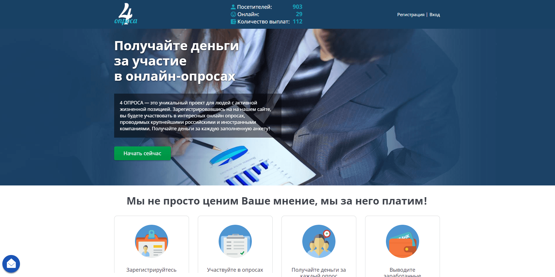 4 Опроса - лохотрон