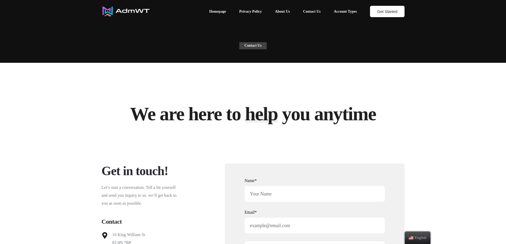 Screenshot for adm-wt.com - 0