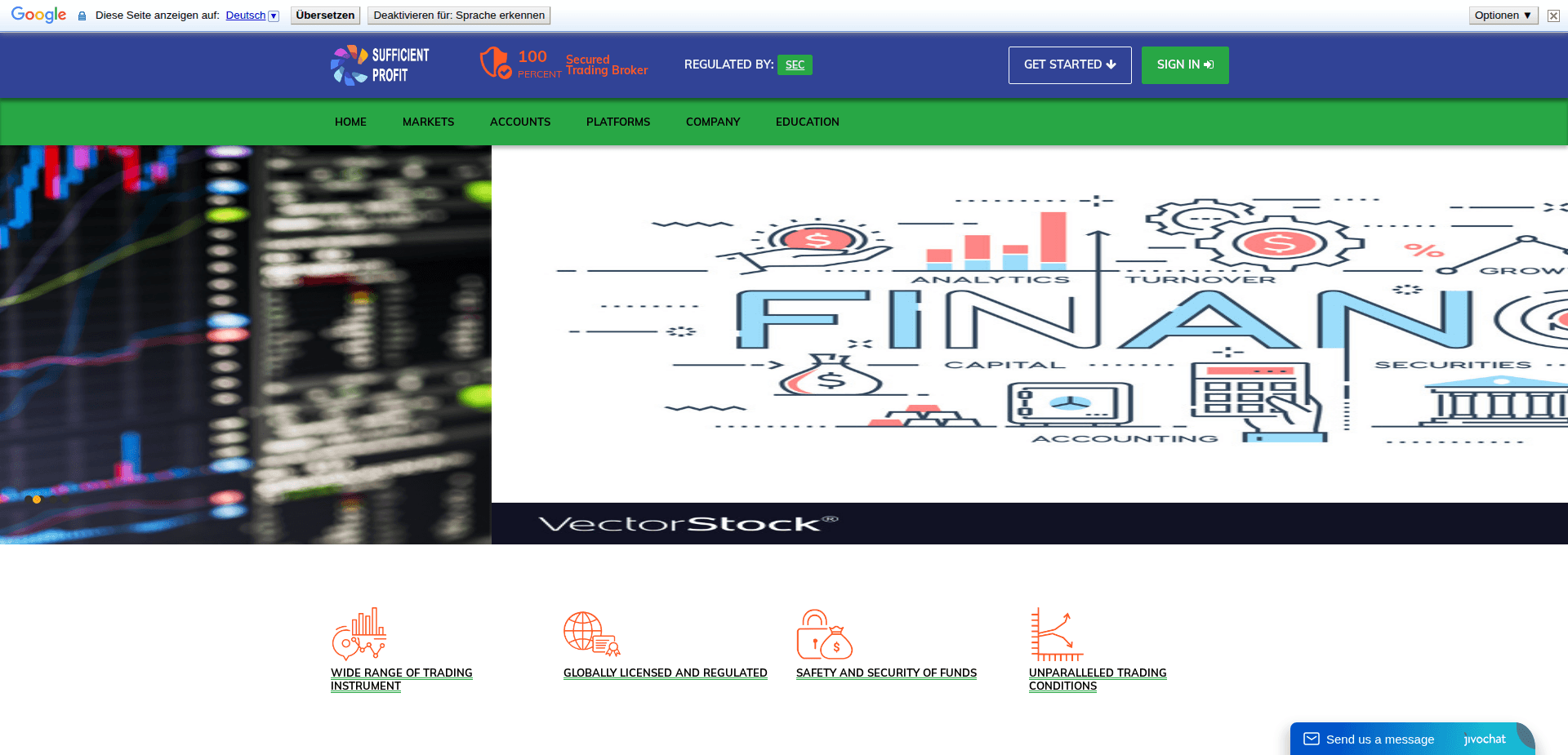 Website screenshot for https://sufficientprofit.com/ - 1