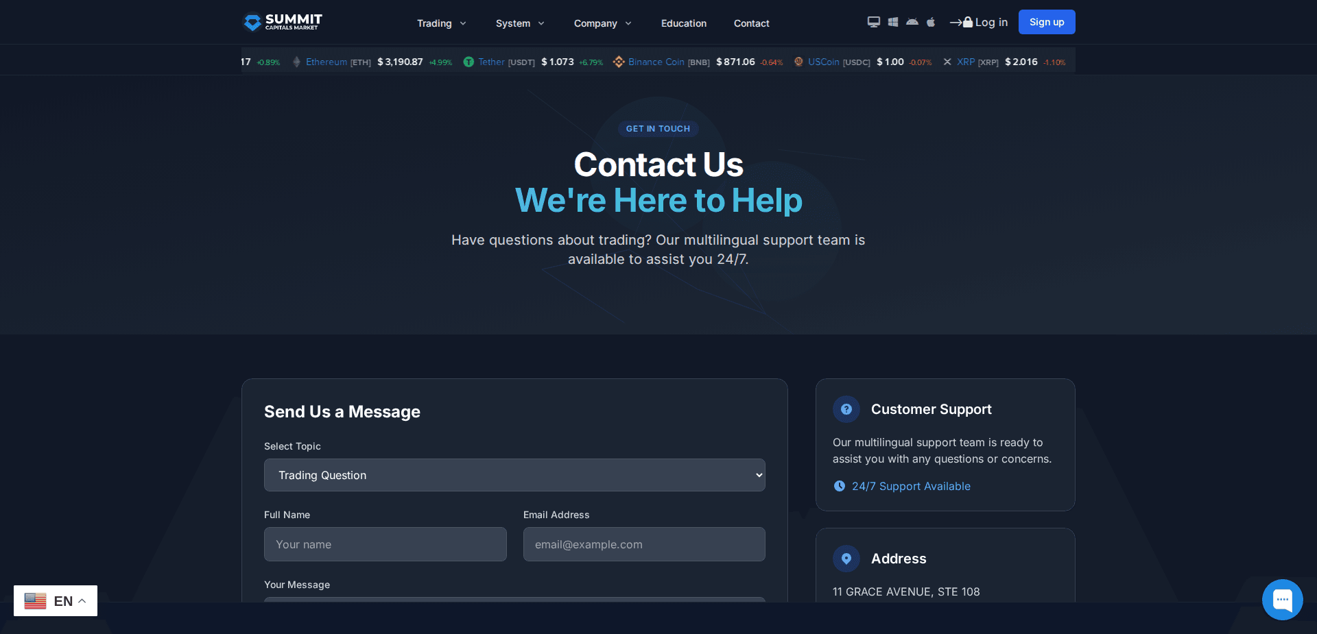 Website screenshot for https://summitcapitalsmarket.com/ - 2