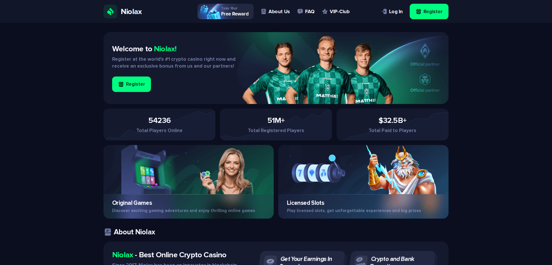 Website screenshot for https://niolax.com/ - 1