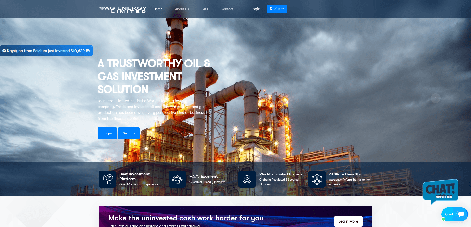 Website screenshot for https://tagenergy-limited.net/ - 1