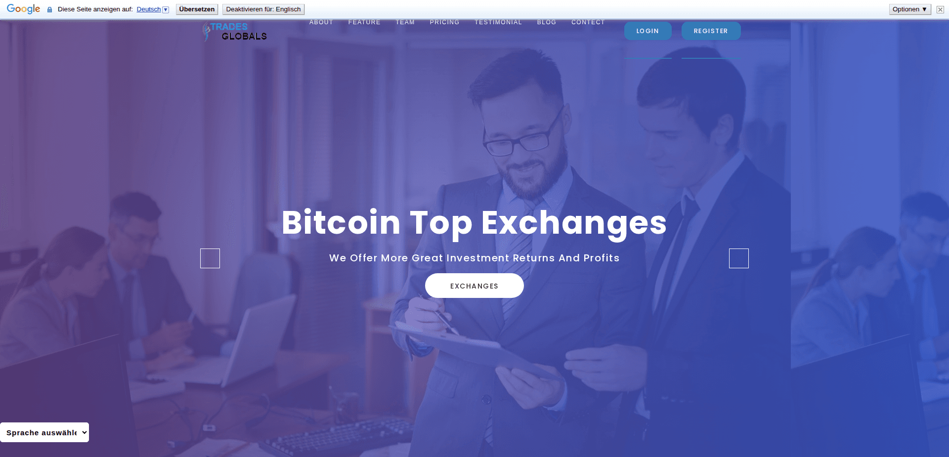 Website screenshot for https://tradexglobals.online/ - 1