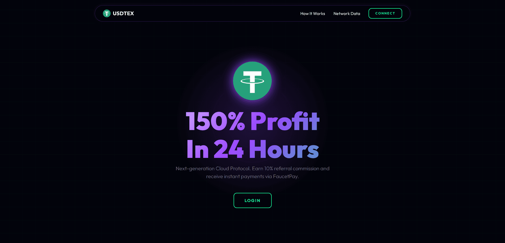 Website screenshot for https://usdtex.site/ - 1
