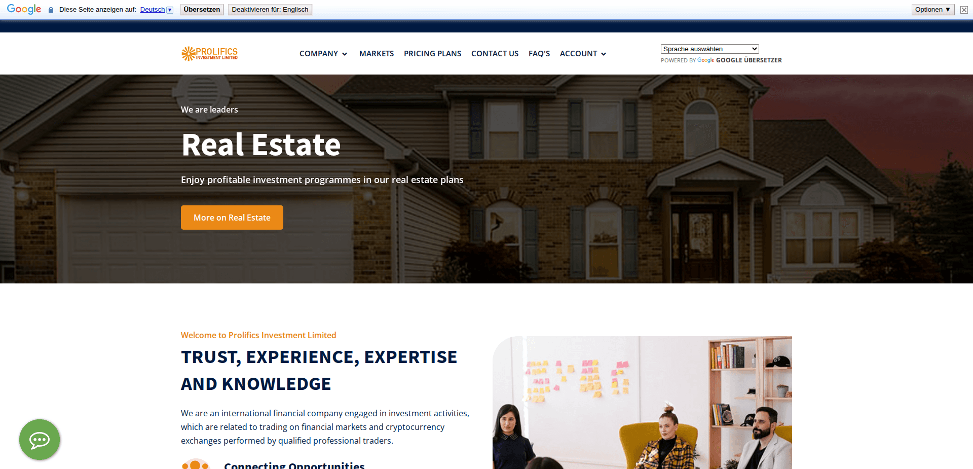 Website screenshot for https://prolifics-investmentltd.com/ - 1