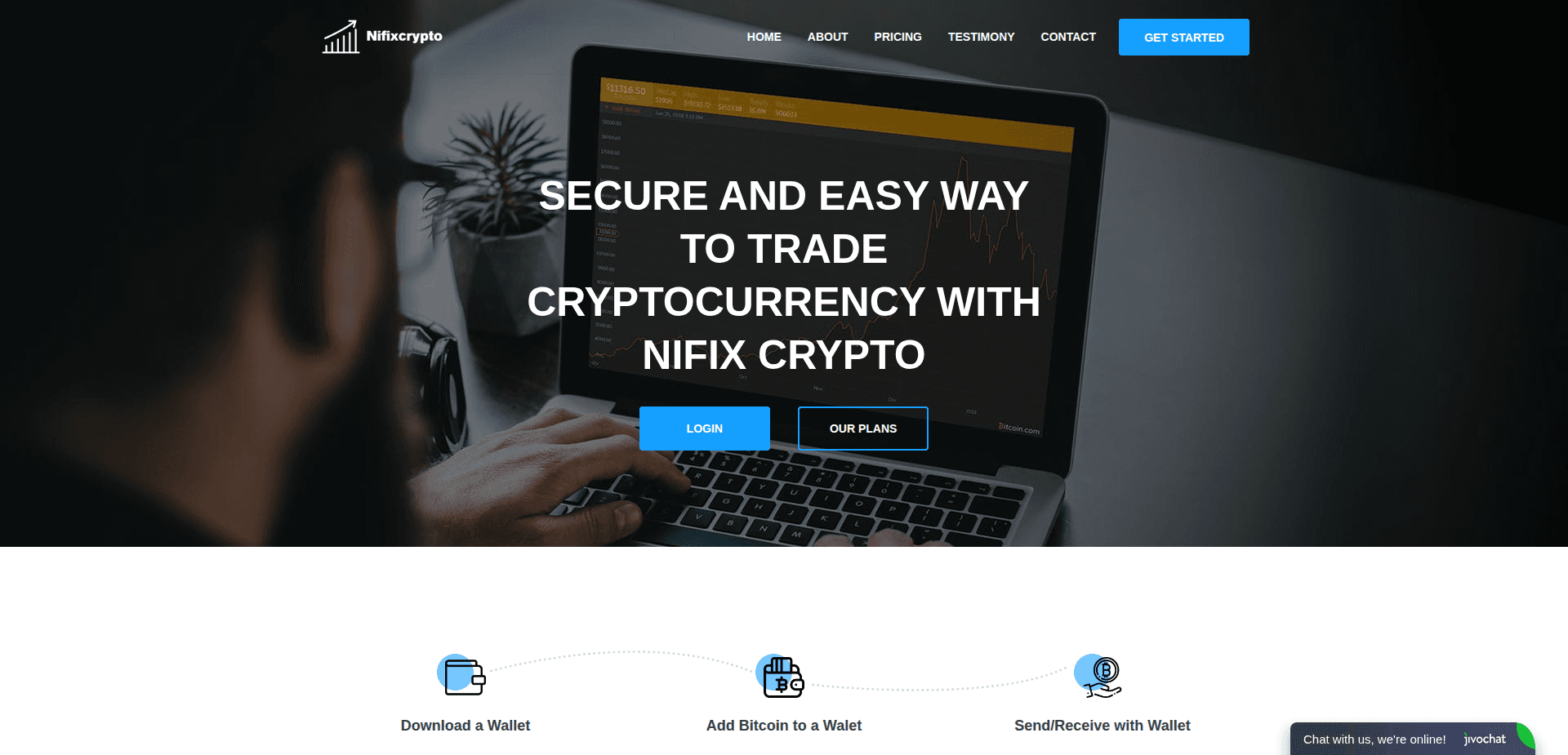 Website screenshot for https://nifixcrypto.com/ - 1