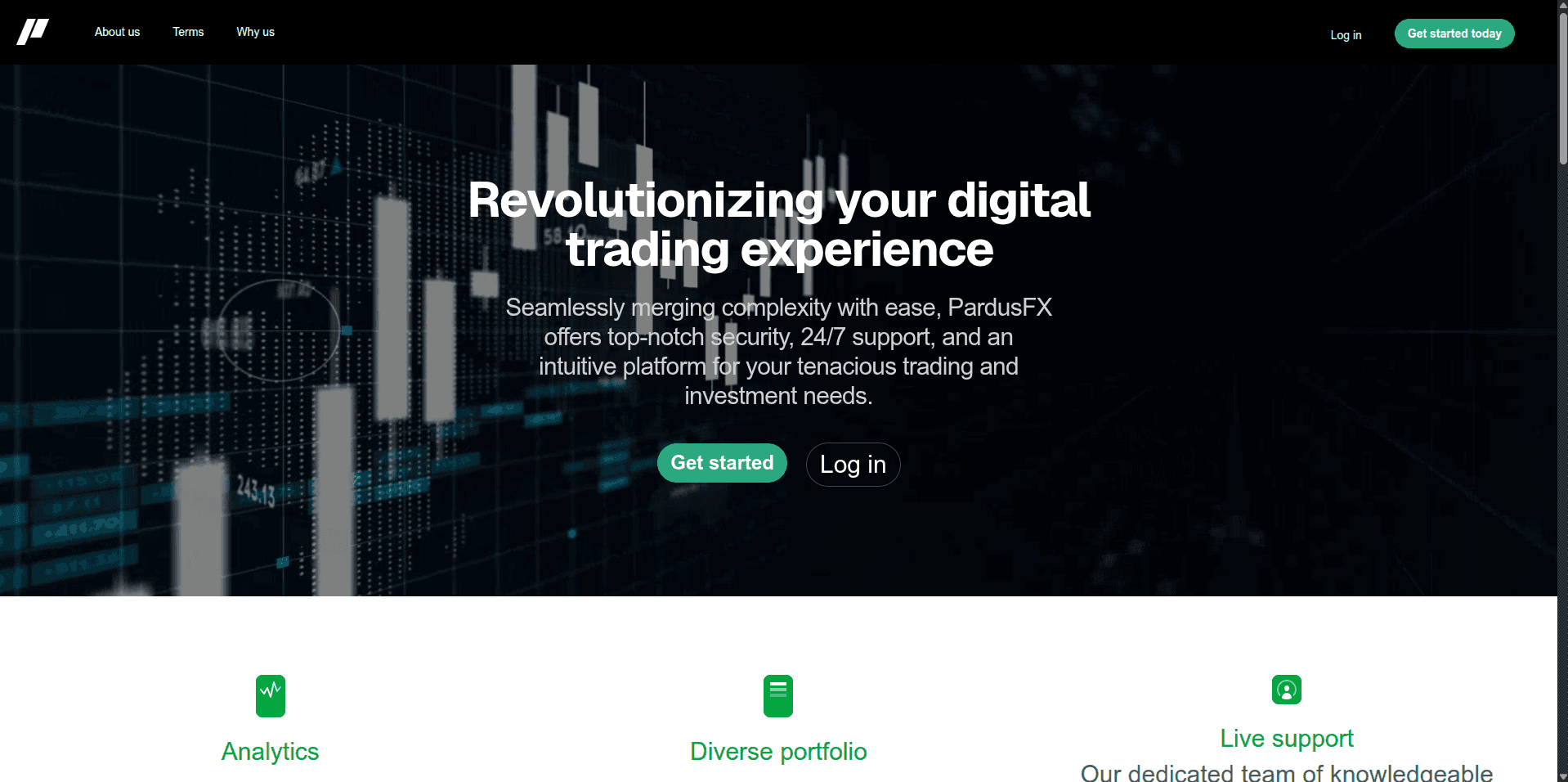 Website screenshot for https://pardusfx.com/ - 3