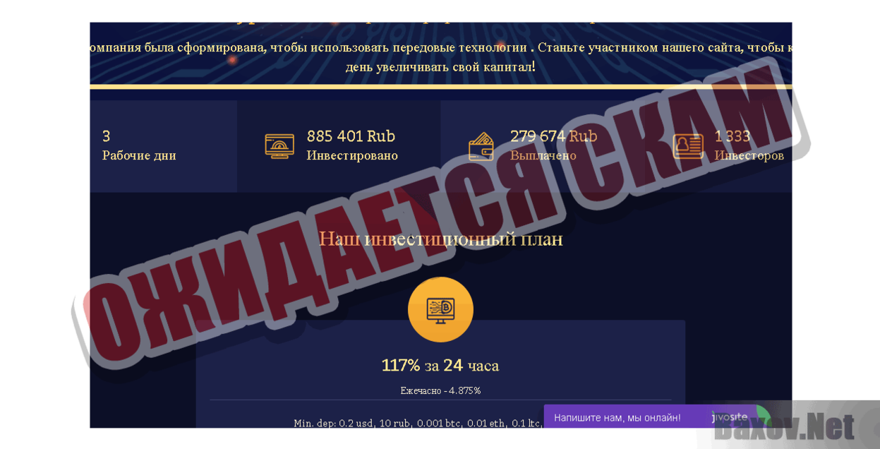 CryptoInvest Ожидается скам