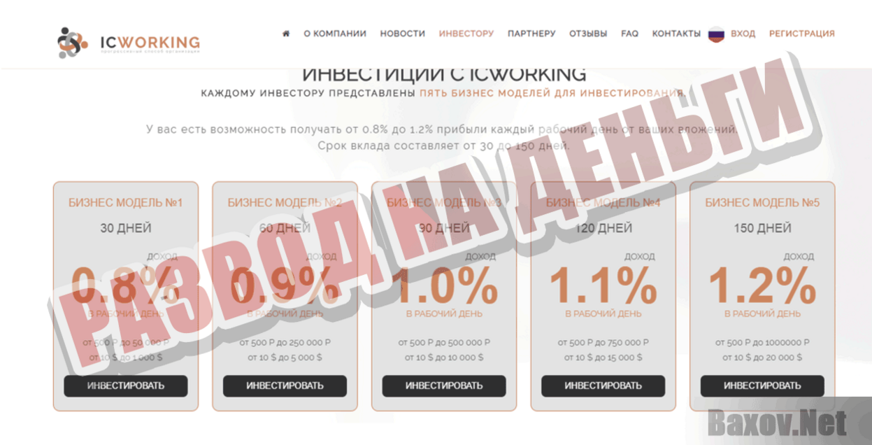 ICworking Развод на деньги