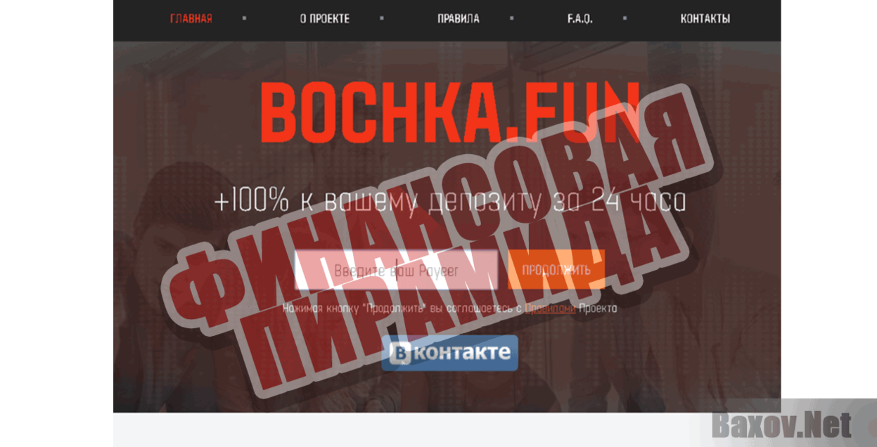 BOCHKA.FUN Финансовая пирамида