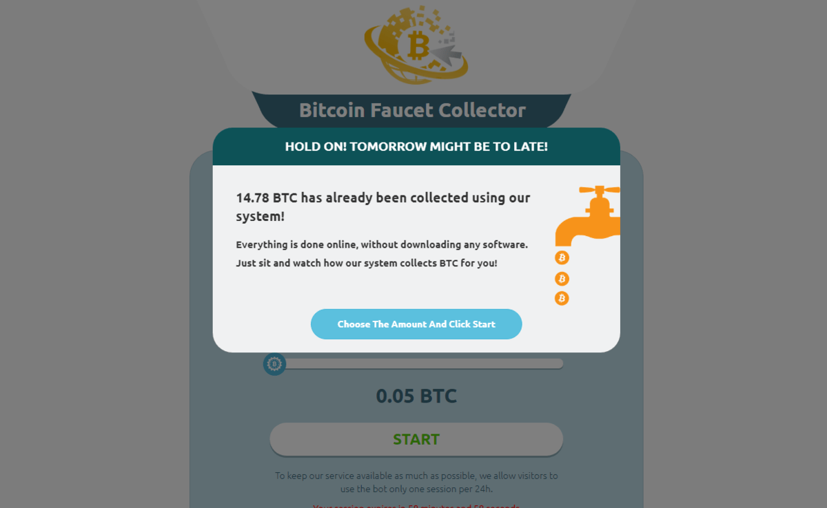 bitcoin faucet collector