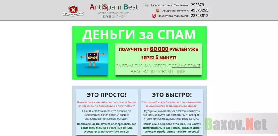 AntiSpam Best - лохотрон
