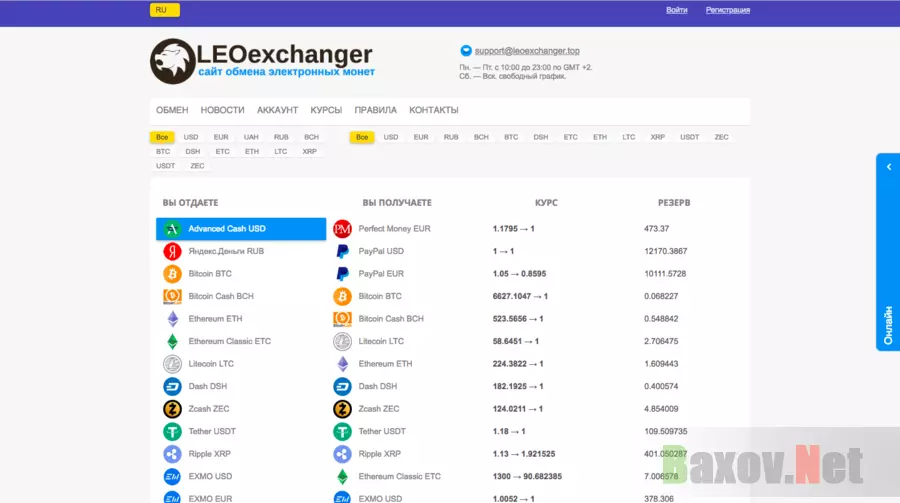 LEOexchanger - Лохотрон