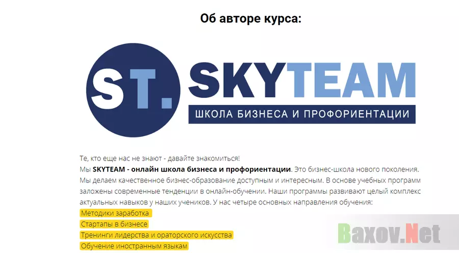 SKYTEAM - инфоцыганство